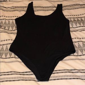 Black Bodysuit—Lower back